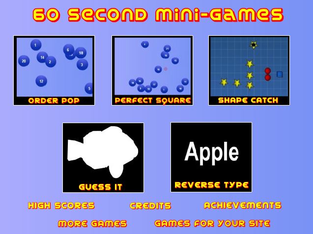 60 Second Mini Games